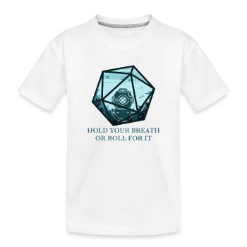 Casque de plongée D20 Cube Diver Casque de plongée - T-shirt bio Premium Enfant - blanc - Devant