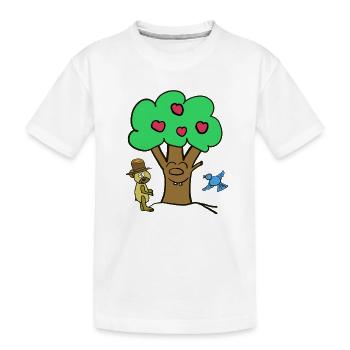 Pommier Arbre Ours en peluche Enfant d’été - T-shirt bio Premium Enfant - blanc - Devant