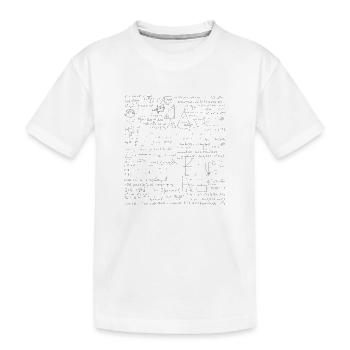 13 anniversaires Mathématiques Adolescent Adolescent en mathématiques - T-shirt bio Premium Enfant - blanc - Devant