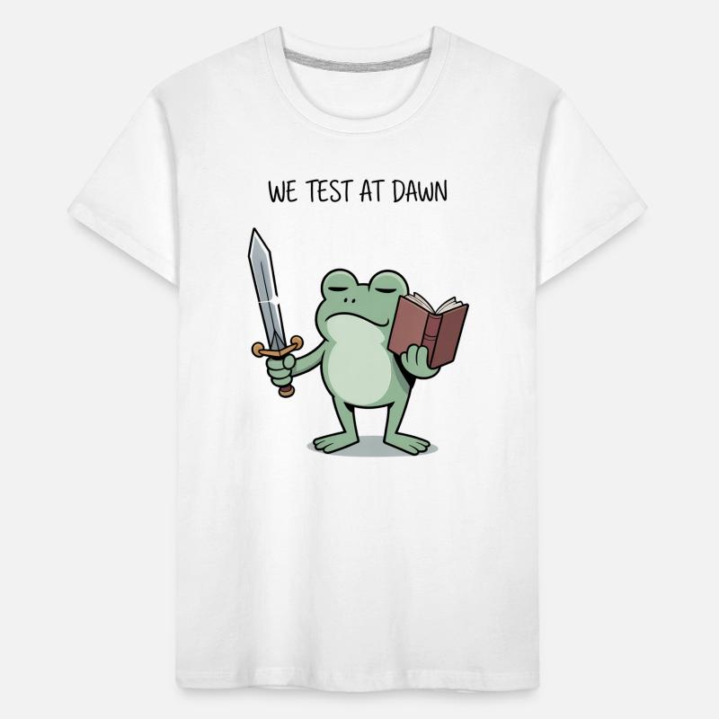 Conception de l’épée de lecture du Chevalier Grenouille de l’Aube T-shirt bio Premium Enfant