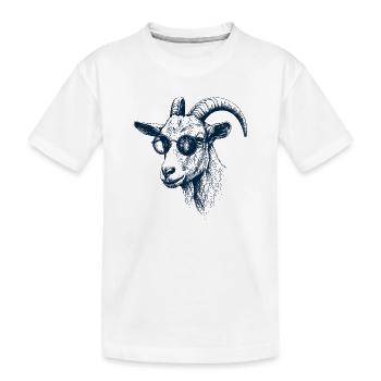 Großartige Ziege - Kinder Premium Bio T-Shirt - Weiß - Vorne