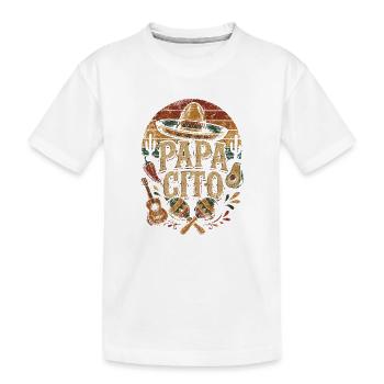 PAPA CHITO Fiesta Vintage Mexiko - Kinder Premium Bio T-Shirt - Weiß - Vorne