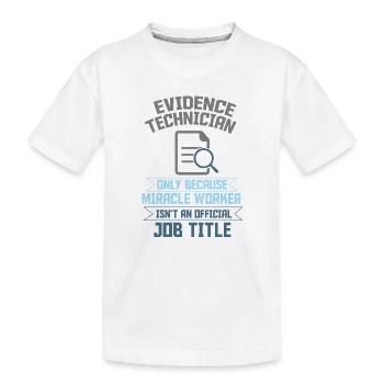 Scientifique médico-légal Criminologie - T-shirt bio Premium Enfant - blanc - Devant