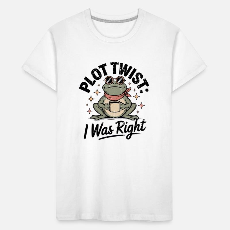 Plot Twist Frog : J’avais raison T-shirt bio Premium Enfant