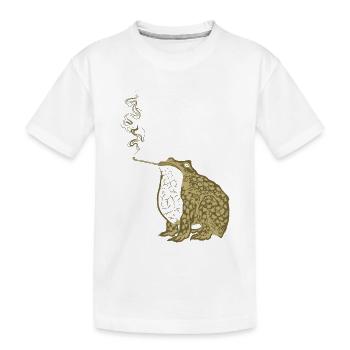 Fumée de grenouille japonaise funky - T-shirt bio Premium Enfant - blanc - Devant