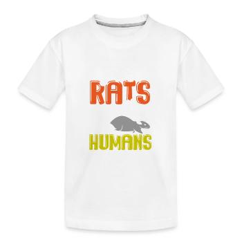Rat, rat de maison, propriétaire de rats, amoureux des rats - T-shirt bio Premium Enfant - blanc - Devant