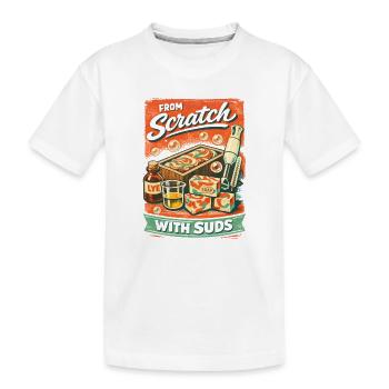 Von Grund auf | Seifensieden DIY - Kinder Premium Bio T-Shirt - Weiß - Vorne