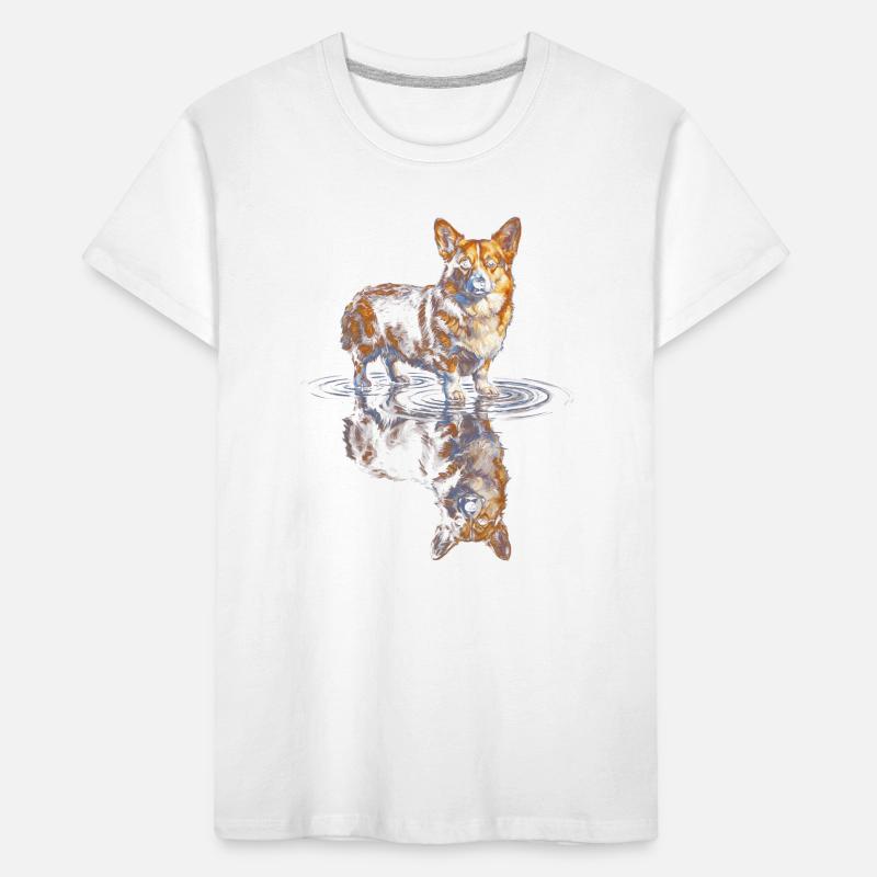 Corgi à réflexe hydrique T-shirt bio Premium Enfant