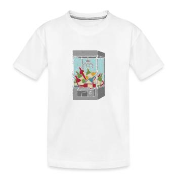 Flaschenkran im Automatenstil - Kinder Premium Bio T-Shirt - Weiß - Vorne