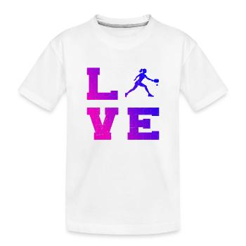 Pickleball athlete idea for pickleball athlete fans - Kids' Premium Organic T-Shirt - white - Front