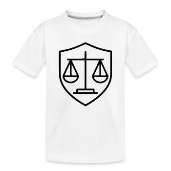 Jura Rechtsanwalt  Waage Jurist Gericht Gesetz - Kinder Premium Bio T-Shirt - Weiß - Vorne