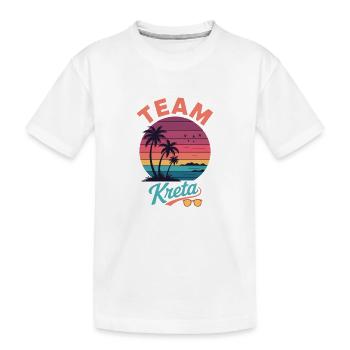 Équipe Crète - T-shirt bio Premium Enfant - blanc - Devant