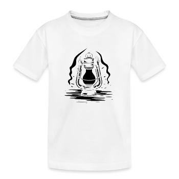 Dessin de lanterne - T-shirt bio Premium Enfant - blanc - Devant
