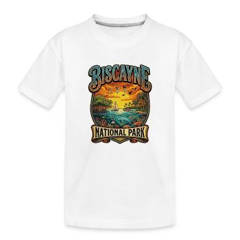 Biscayne Nationalpark Küstenparadies - Kinder Premium Bio T-Shirt - Weiß - Vorne