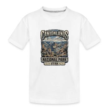 Affiche vintage de Canyonlands, Utah - T-shirt bio Premium Enfant - blanc - Devant