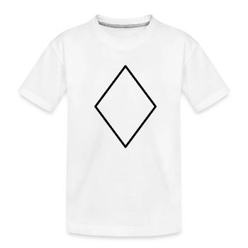 Diamant minimaliste - T-shirt bio Premium Enfant - blanc - Devant