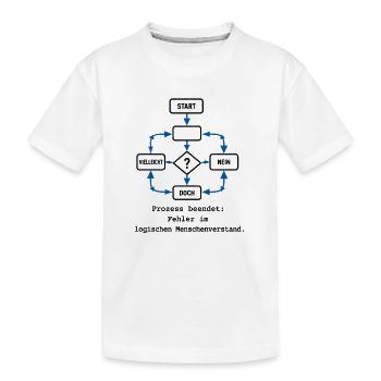 Prozess beendet: Fehler im logischen Menschenverst - Kinder Premium Bio T-Shirt - Weiß - Vorne