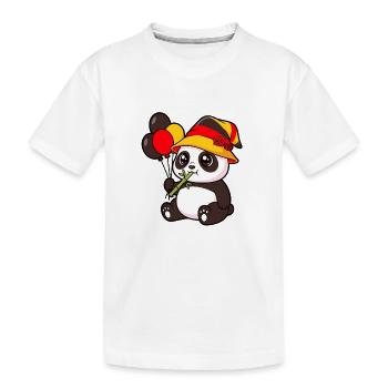 Ballons à chapeaux Kawaii Party Panda - T-shirt bio Premium Enfant - blanc - Devant