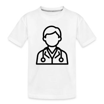 Arzt - Kinder Premium Bio T-Shirt - Weiß - Vorne