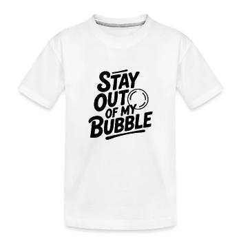 Reste hors de ma bulle - T-shirt bio Premium Enfant - blanc - Devant