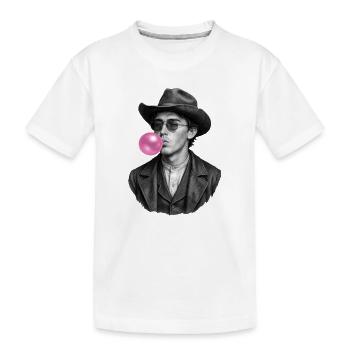 Billy the Kid avec du chewing-gum - T-shirt bio Premium Enfant - blanc - Devant