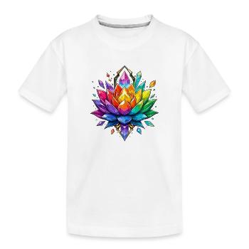 Lotus de Cristal Lumineux - T-shirt bio Premium Enfant - blanc - Devant