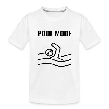 Mode piscine – Dans l’eau - T-shirt bio Premium Enfant - blanc - Devant