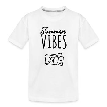 Ambiance estivale : Envie de voyager - T-shirt bio Premium Enfant - blanc - Devant