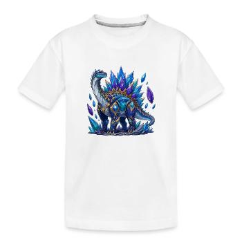 Dragon de Cristal Bleu de Glace - T-shirt bio Premium Enfant - blanc - Devant