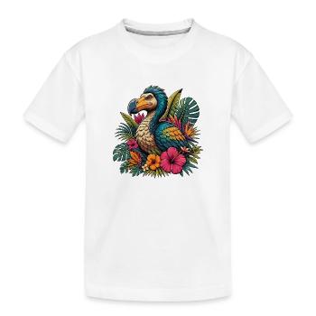 Colorful Parrot Tropical Magic - Kids' Premium Organic T-Shirt - white - Front