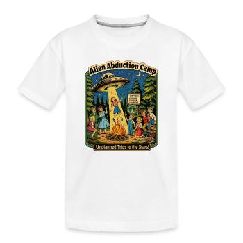 Camp d’enlèvement extraterrestre : Voyages imprévus - T-shirt bio Premium Enfant - blanc - Devant