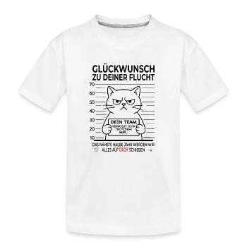 Lustiges Abschiedsgeschenk Kollegen - Kinder Premium Bio T-Shirt - Weiß - Vorne