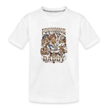 Le père fondateur Ben Franklin, 4 juillet - T-shirt bio Premium Enfant - blanc - Devant
