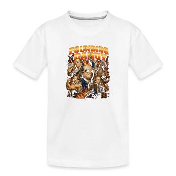 Le père fondateur Ben Franklin, 4 juillet - T-shirt bio Premium Enfant - blanc - Devant