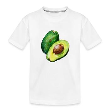 Avocat frais - T-shirt bio Premium Enfant - blanc - Devant