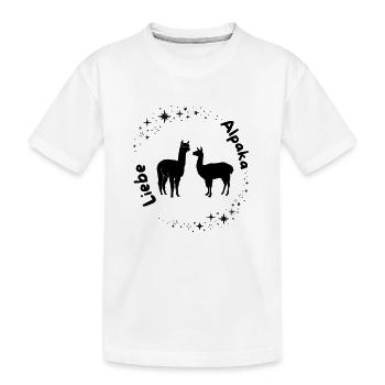 Alpaga Love Design - T-shirt bio Premium Enfant - blanc - Devant