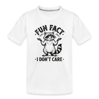 Fait amusant et sarcastique drôle, je m’en fiche - T-shirt bio Premium Enfant - blanc - Devant