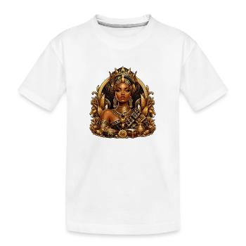 Couronne de la Reine d’Or - T-shirt bio Premium Enfant - blanc - Devant