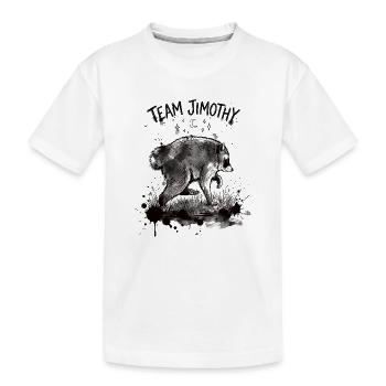 Jimothy Équipe Drôle de Raton Laveur Viral Jimothy - T-shirt bio Premium Enfant - blanc - Devant