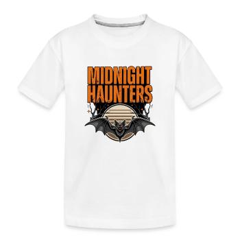 Chauve-souris d’Halloween – Hanteurs de minuit - T-shirt bio Premium Enfant - blanc - Devant