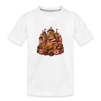 Capybara royale dans le Royaume du Désert - T-shirt bio Premium Enfant - blanc - Devant