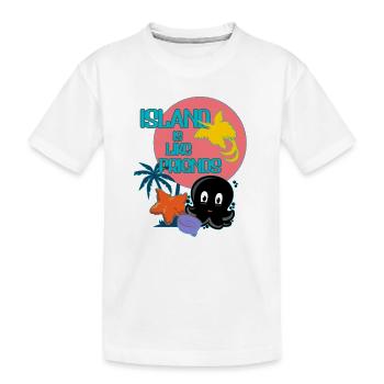 Insel mit Freunden  - Kinder Premium Bio T-Shirt - Weiß - Vorne