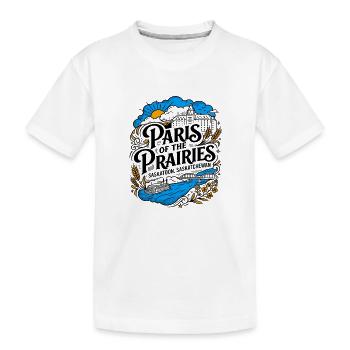 Paris of the Prairies Saskatoon Saskatchewan - Kinder Premium Bio T-Shirt - Weiß - Vorne