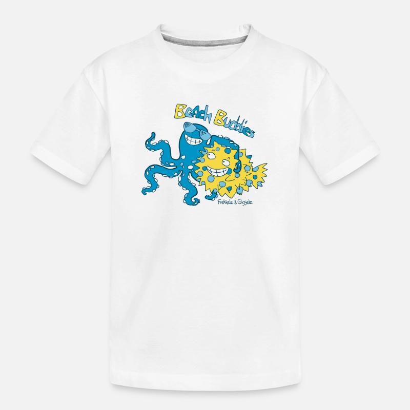 Beach Buddies - Kinder Premium Bio T-Shirt - Weiß
