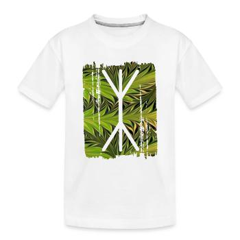 Yggdrasil Rune E 101 - T-shirt bio Premium Enfant - blanc - Devant