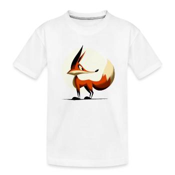Frecher Fuchs - Kinder Premium Bio T-Shirt - Weiß - Vorne