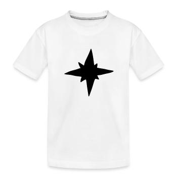 Stern cartoon symbol - Kinder Premium Bio T-Shirt - Weiß - Vorne