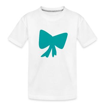 Icône bleue en boucle - T-shirt bio Premium Enfant - blanc - Devant