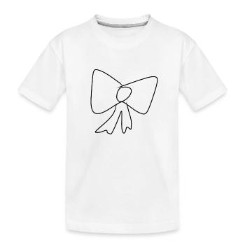 Motif d’icône de boucle - T-shirt bio Premium Enfant - blanc - Devant