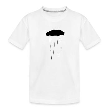 cloud, nature, rain, water - Kids' Premium Organic T-Shirt - white - Front
